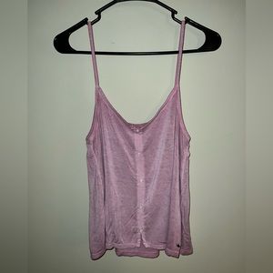 American Eagle Purple Button Tank Top